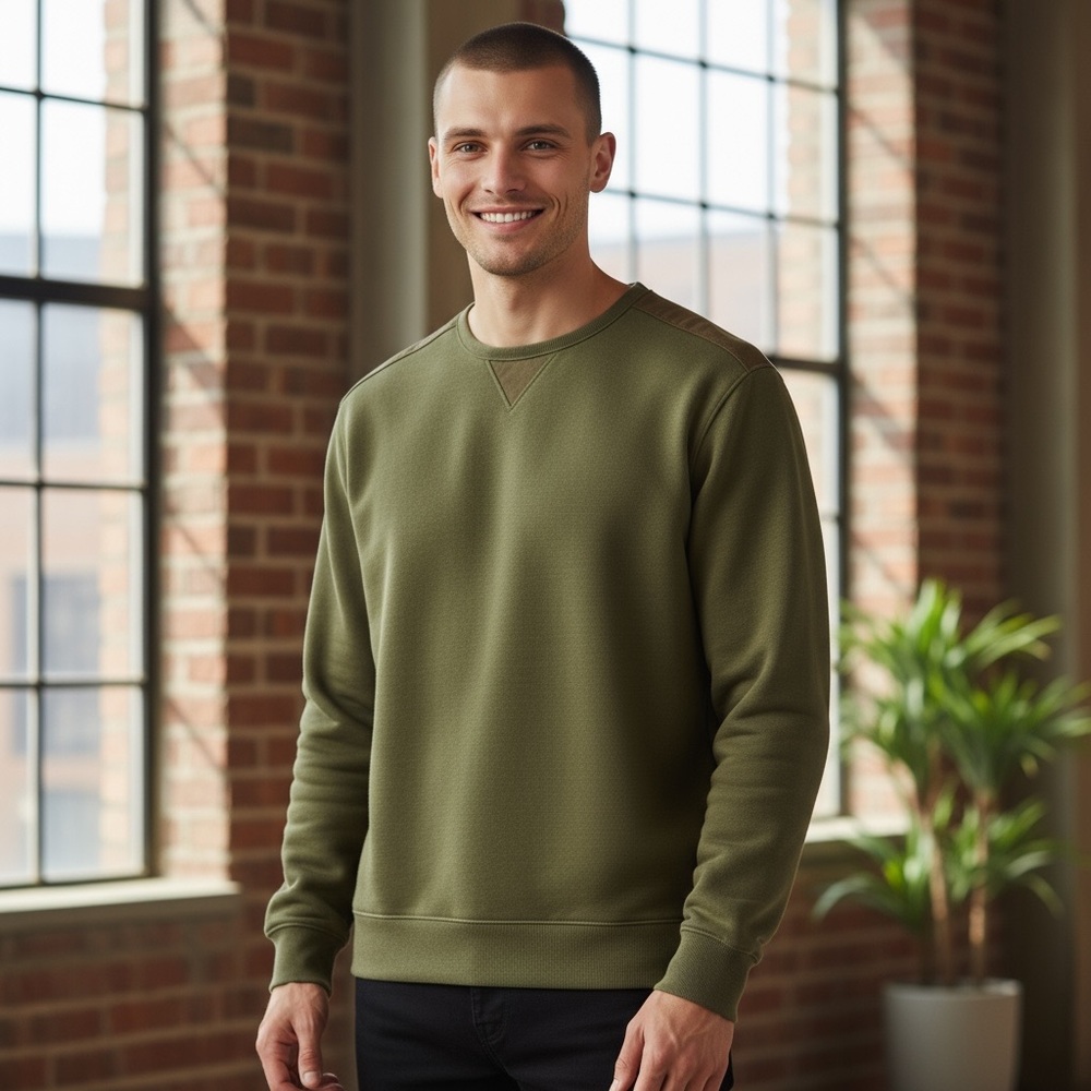 GAP Men's Green Crewneck Sweater Size Medium